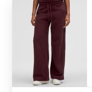 lululemon athletica Scuba mid-rise Wide Leg Pants  Burgundy